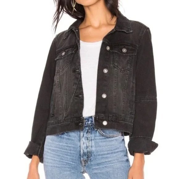 Free People Rumors Denim Jacket. L - Picture 2 of 7